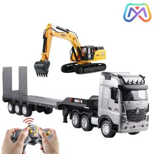 کنترلی Huina تریلی حمل بیل 2کنترله 1522