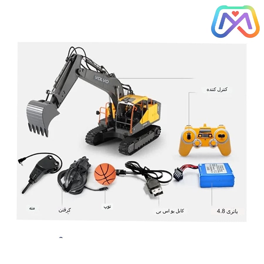 ماشین کنترلی بیل 3کله Eeشارژی کد:003_568