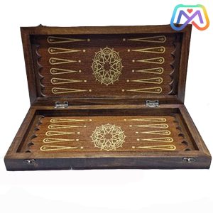 تخته نرد چوب گردو با روکش ملچ 8 میل