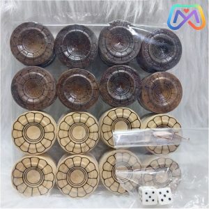 تخته نرد چوب گردو با روکش ملچ 8 میل