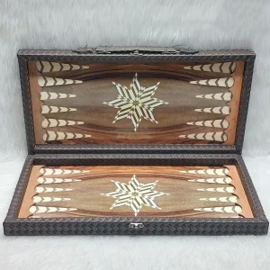 تخته نرد چوبی MDF چرمی کیفی کد 463