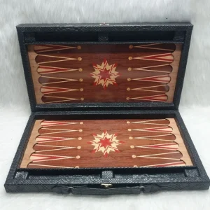 تخته نرد چوبی MDF چرمی کیفی کد 455