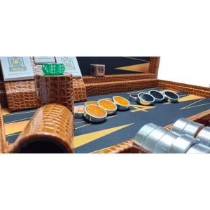 تخته نرد کلاسیک چرمی کد 459